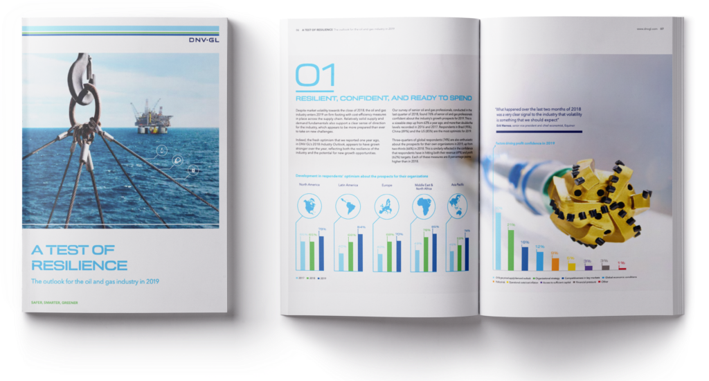 DNV GL oil and gas outlook thought leadership campaign example